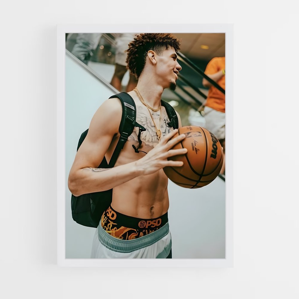 Poster Lamelo ball basket – affiche Basketball (vue 3)